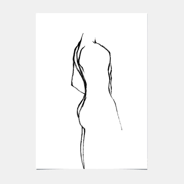 Kunstposter - Stehender Mann - 01