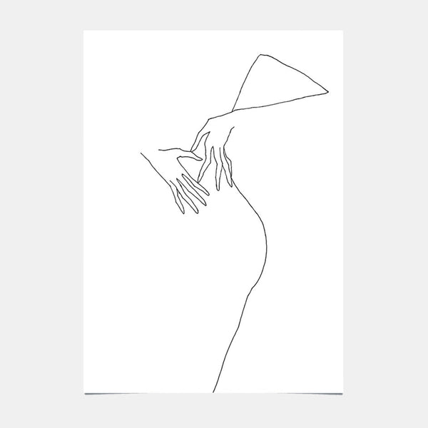 Kunstposter - Tanzende Frau 01