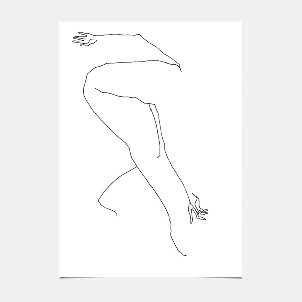 Kunstposter - Tanzende Frau 05