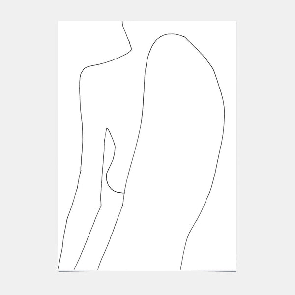 Kunstplakat - Frau stehend 03 - Frederic Forest