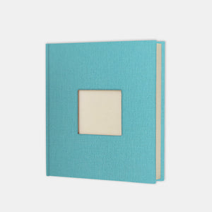 Album photo 30x30 toile bleu lagon