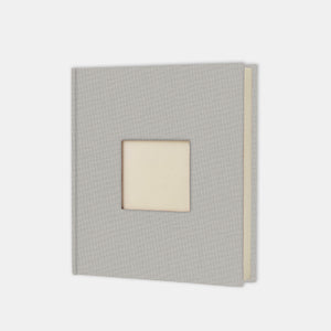Album photo 30x30 toile gris clair