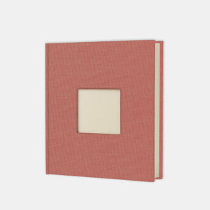 Photo album 30x30 old pink canvas cream interior