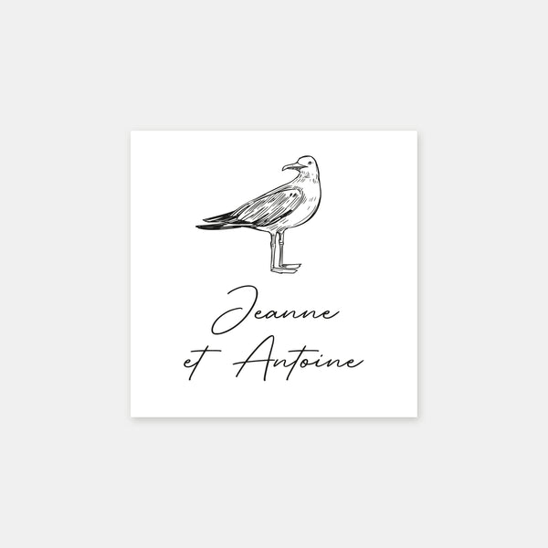 Personalized seagull stamp