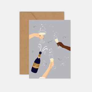 Carte de voeux Champagnes