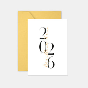 Carte de voeux personnalisée meilleurs voeux graphic