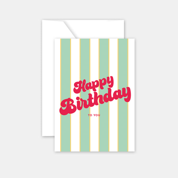 Karte zum Aussprechen eines Wortes - Alles Gute zum Geburtstag