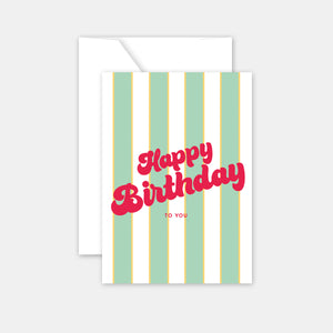 Card to say a word - Happy Birthday