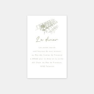 Beautiful house wedding invitation card