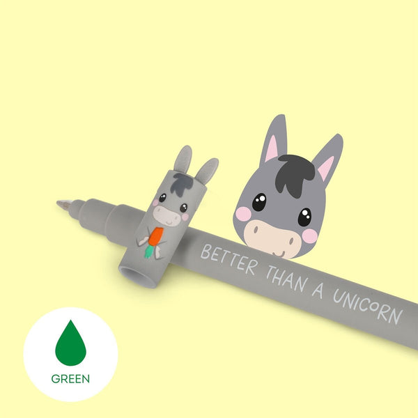 Set of 2 erasable gel ink pens - Chick and Rabbit