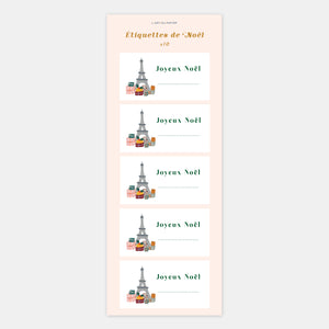 Les étiquettes autocollantes du Père Noël - 10ex