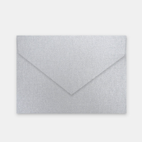 Enveloppe 165x215 mm metal argent
