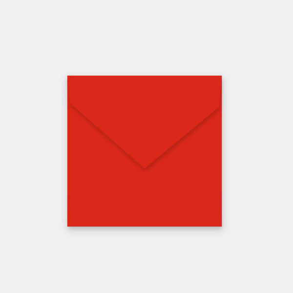 Envelope 140x140 mm red vellum