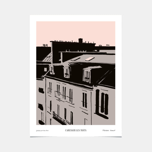 Affiche Caresser les toits - Frederic Forest