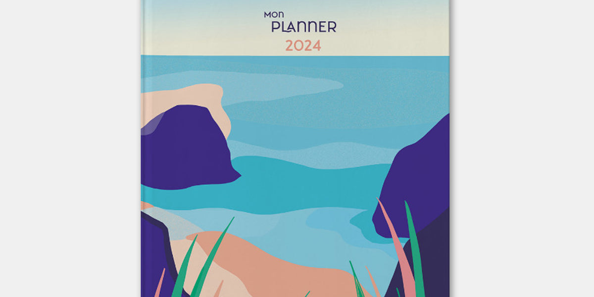 Mon Planner 2024 Azur - Histoire d'Ecrire – L'Art du Papier Paris