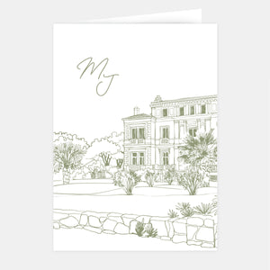 Schöne Hochzeitseinladung zu Hause