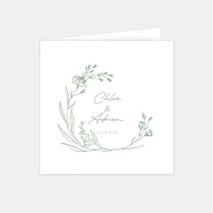 Faire-part de mariage champêtre classique