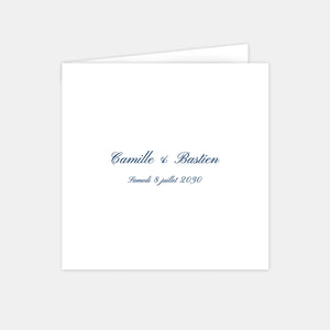 Klassische Hochzeitsanzeige mit Vornamen