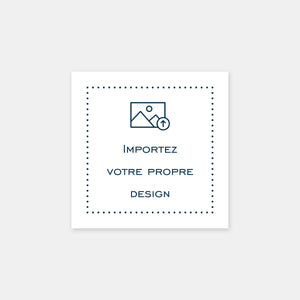 Square card 130x130 mm to personalize