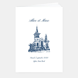 Livret de mariage classique - 8 pages + couverture