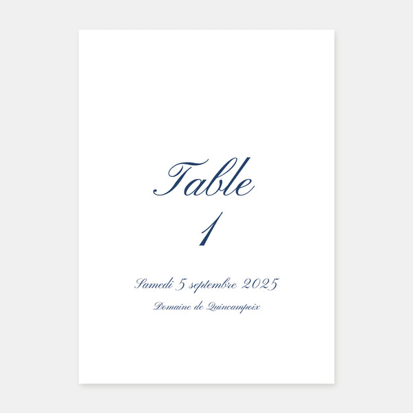 Wedding table brand Paris engraving - 5ex