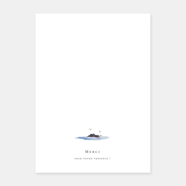 Aquarell-Seehochzeitsbroschüre