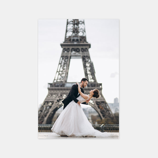 Paris-Aquarell-Hochzeits-Dankeschön-Karte