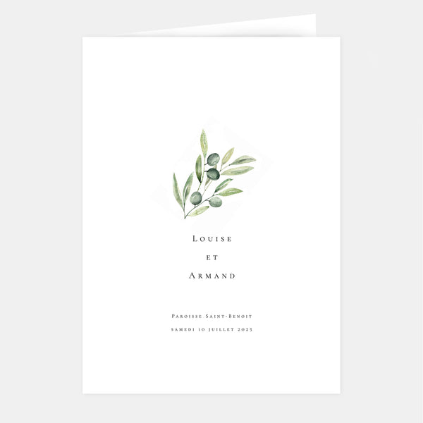 Livret de mariage Provence aquarelle