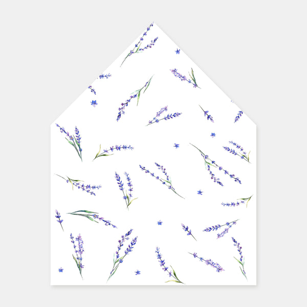 Doublure enveloppe lavandes - 50ex