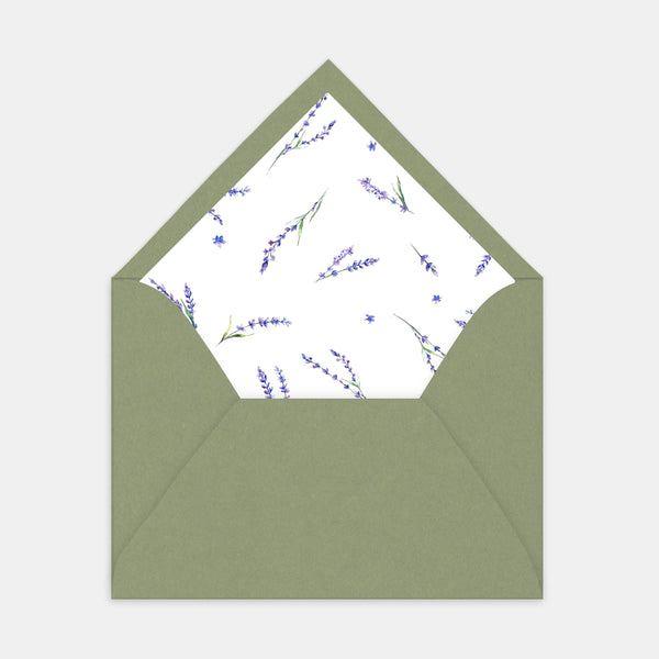 Doublure enveloppe lavandes - 50ex