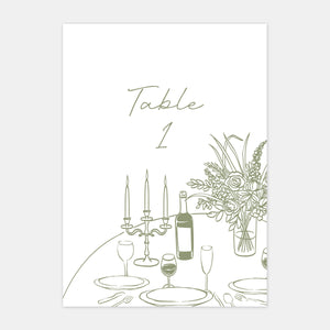 Schöne Tischkarten für Hochzeiten zu Hause – 5 Stück