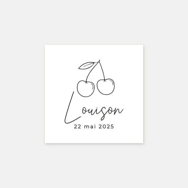 Personalized cherry stamp