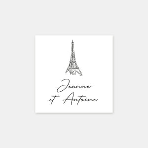 Personalisierter Eiffelturm-Stempel