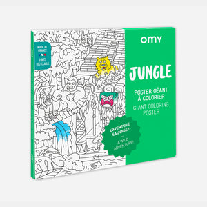 Giant coloring poster Jungle