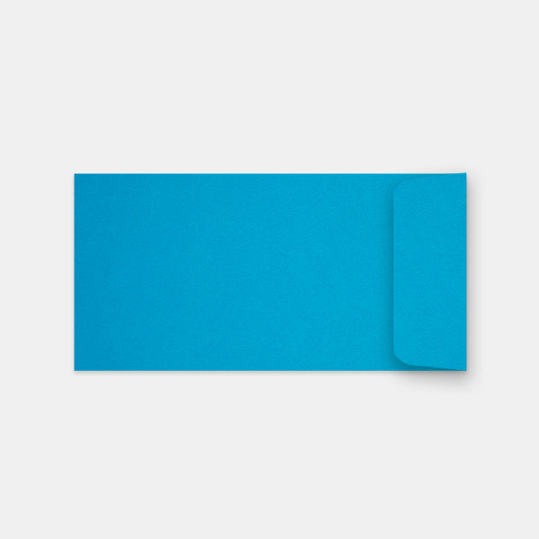 Pochette 115x225 mm vélin turquoise