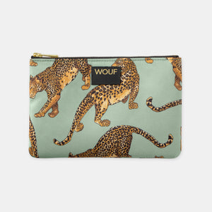 Großes Federmäppchen mit Leopardenmuster
