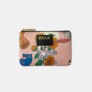 Mini-Clutch mit Leopardenmuster