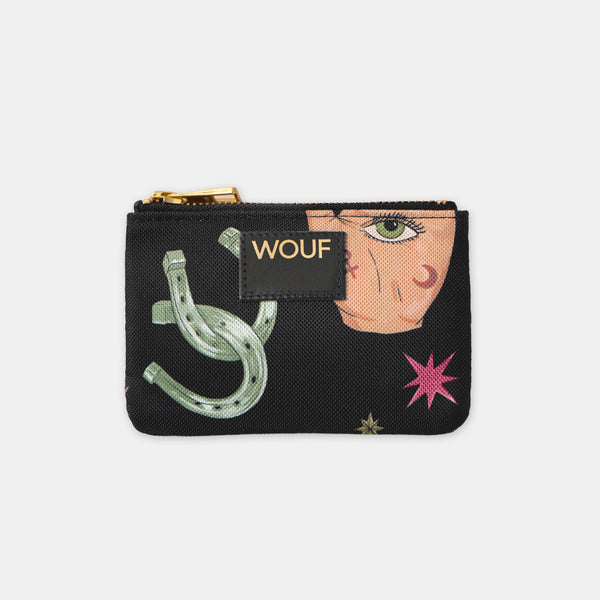 Mini-Clutch mit Leopardenmuster