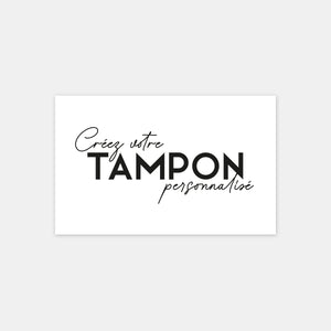Mon tampon personnalisé en format paysage