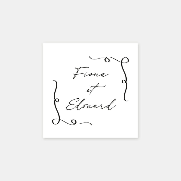 Personalized arabesque first name stamp