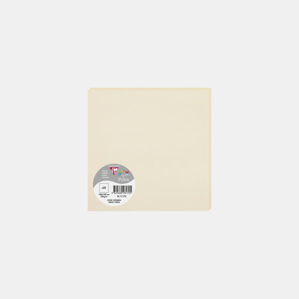 Karte 160x160 Pergament 210g Elfenbein Pollen
