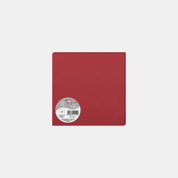 Karte 160x160 Pergament 210g Rote Johannisbeerpollen