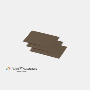 Karte 70x95 Pergament 210g Taupebraun Pollen