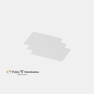 Karte 70x95 irisierend 210g weiß irisierender Pollen