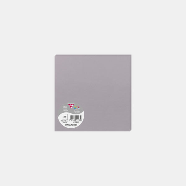 Karte 160x160 Pergament 210g koalagrauer Pollen