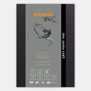Bloc maya A5 uni papier gris 120 g/m²