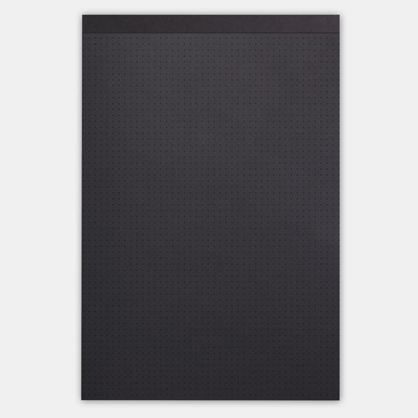 Maya-Block, A5, Kreuz und Punkt, schwarzes Papier, 120 g/m²