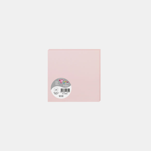 Card 135x135 vellum 210g pink Pollen