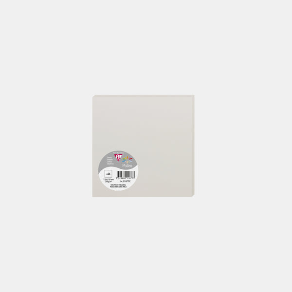 Card 135x135 vellum 210g pearl gray Pollen
