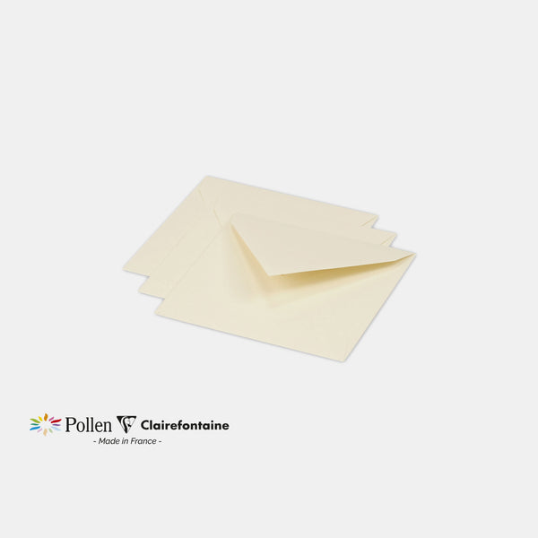 Enveloppe 120x120 velin 120g ivoire Pollen